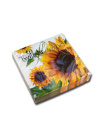 Twilight Collection *20pk Sunflower Composition Cocktail Napkins-OCD