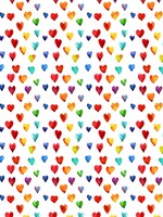 Old Country Design *20pk Coloured Hearts Pride Cocktail Napkins-OCD