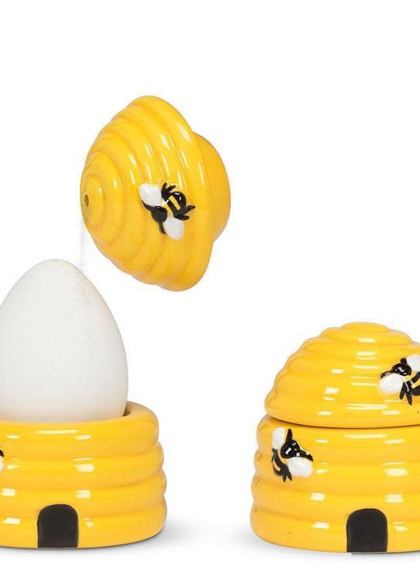 Abbott *Beehive Egg Cup w/Salt Shaker-Abbott