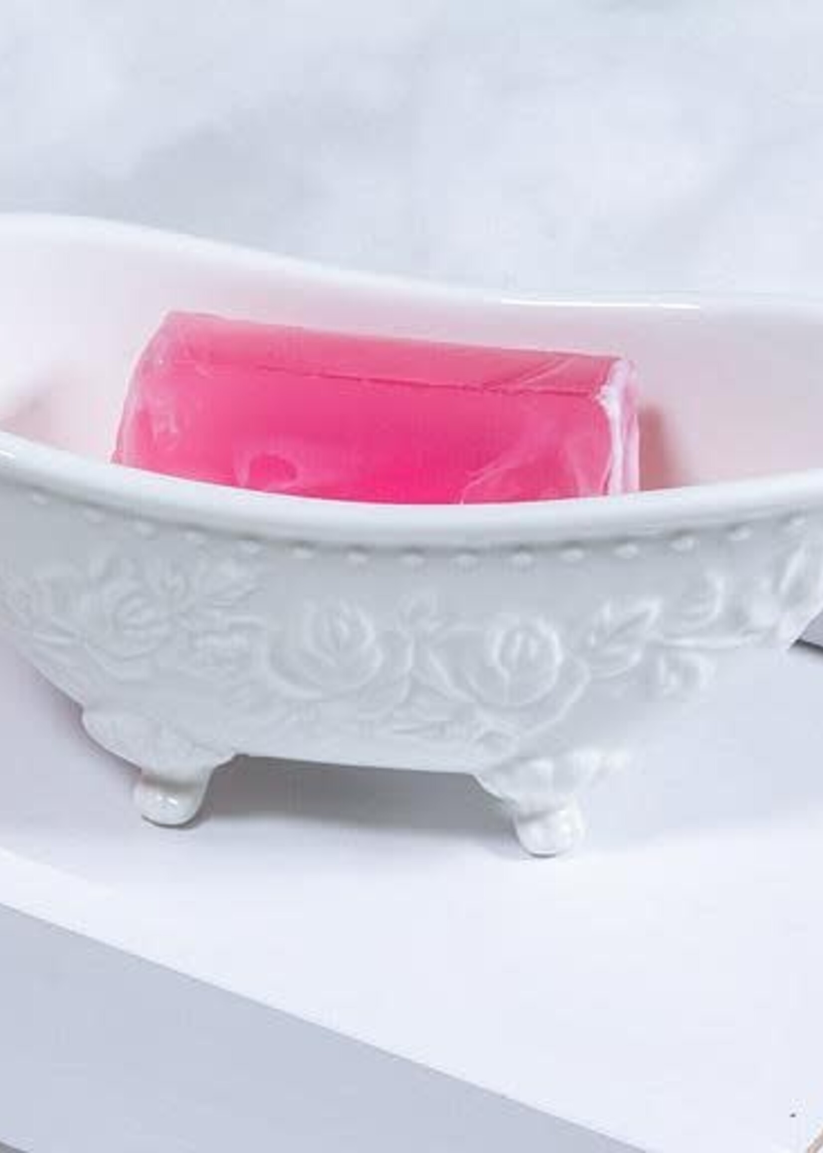 Abbott *White Ceramic Bathtub Soap Dish-Abott