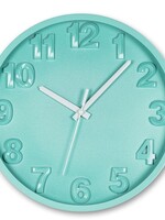 Abbott *12" Turquoise Bold Number Clock-Abbott