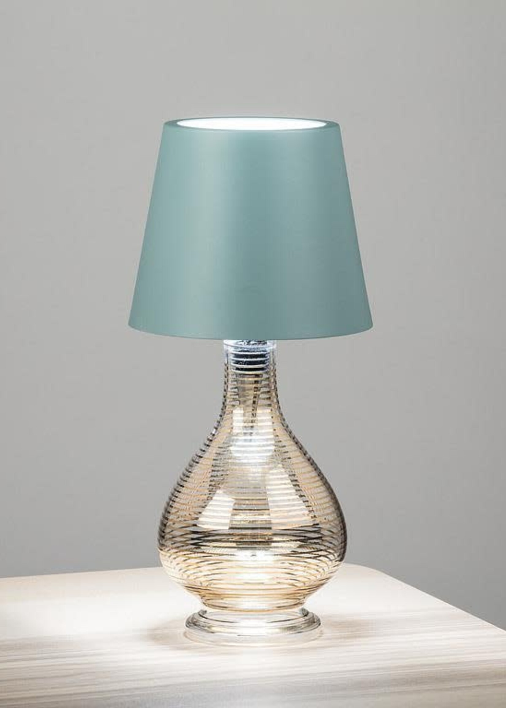 Abbott *Light Blue Classic  Shade LED Bottle Stopper-Abbott