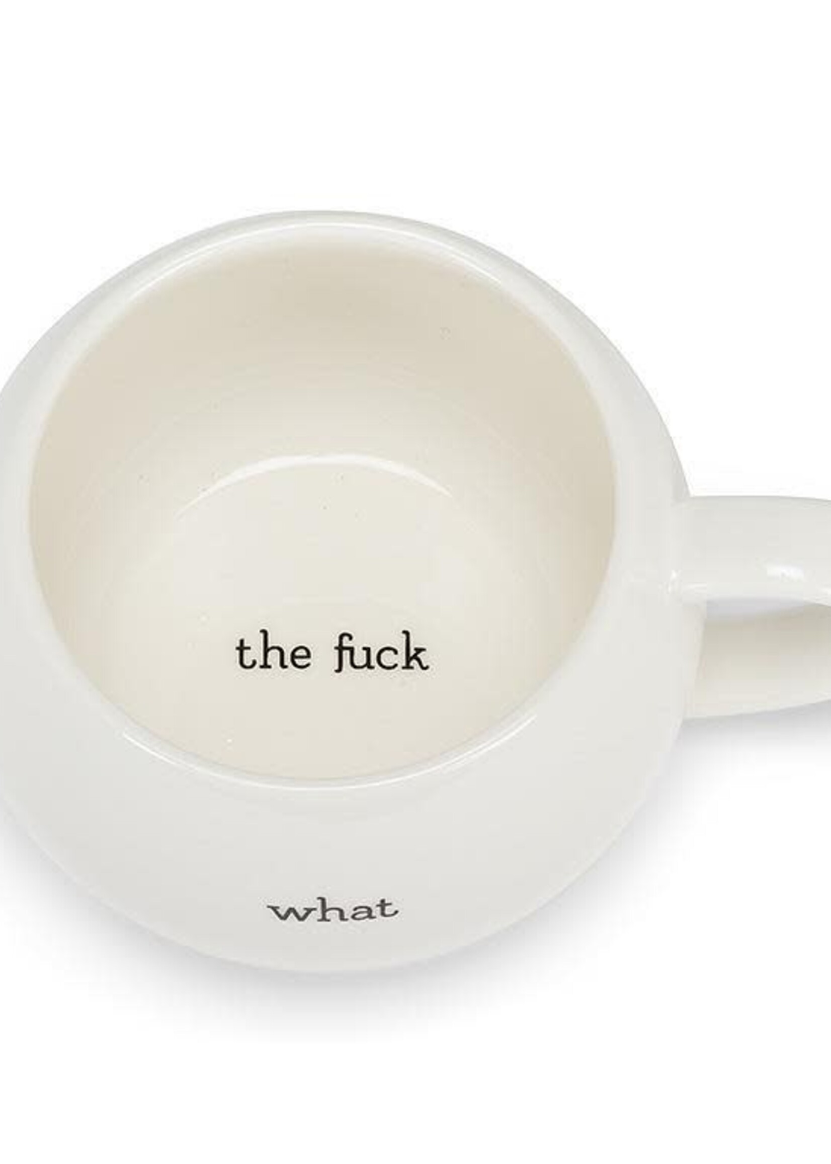 Abbott *16oz White What the F**k Ball Mug-Abbott