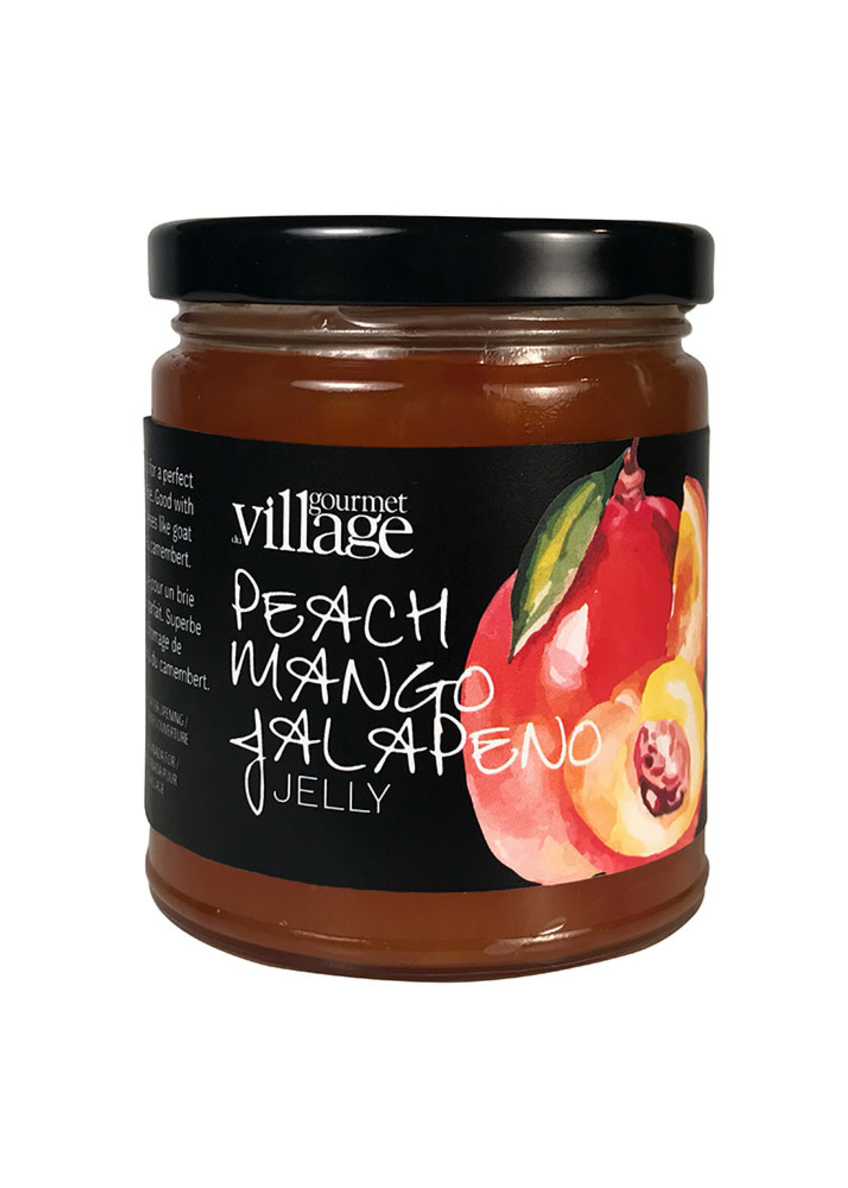 Gourmet du Village *jar Peach Mango Jalapeno Jelly Cheese Topping-Gourmet Village