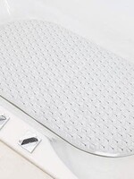 Moda@Home *15x27" White Star Weave Oval Tub Mat-Moda