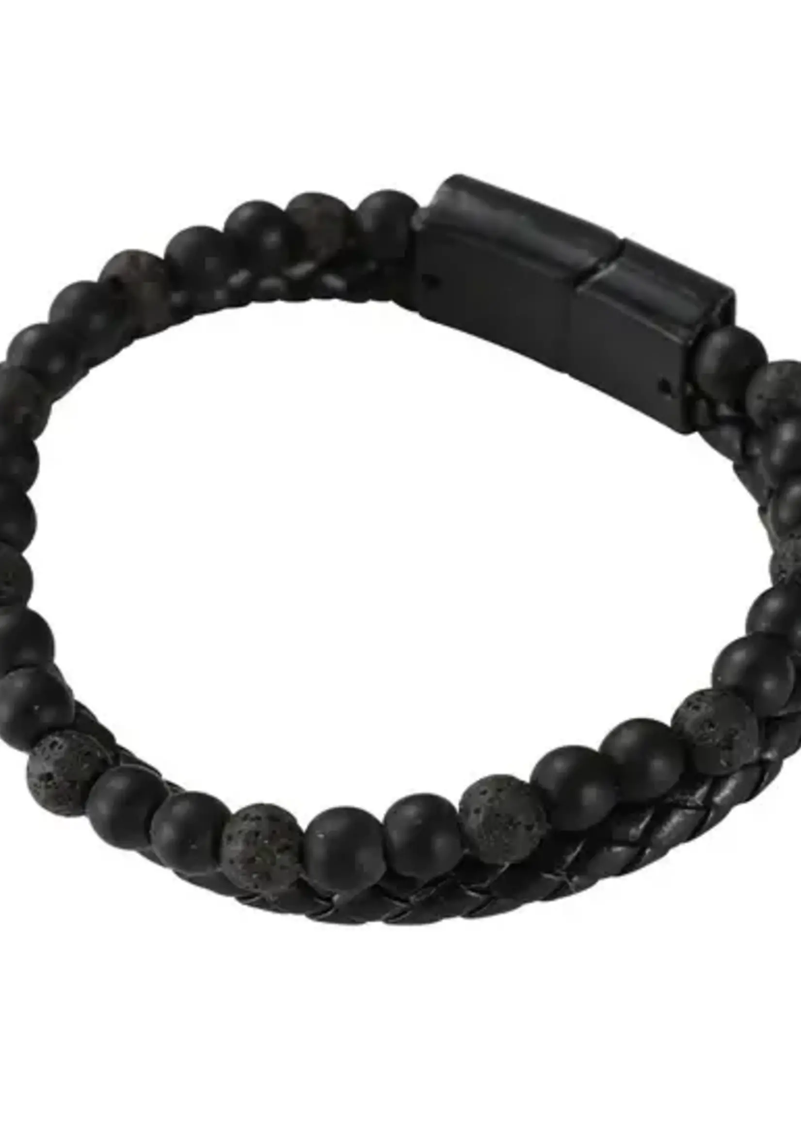 Mad Man *2pc Black Lava Bracelet-Spruced