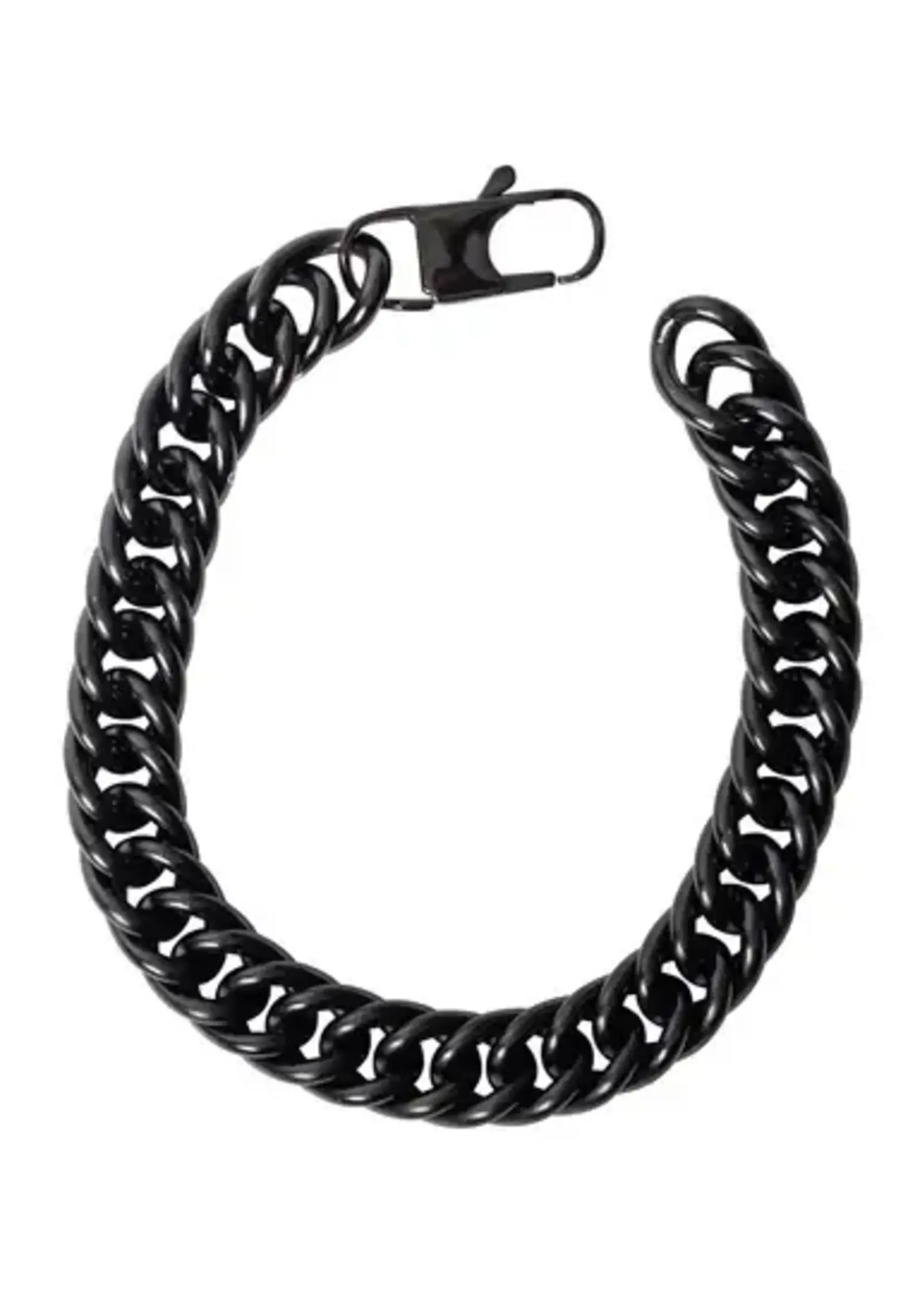 Mad Man *Black Mac Link Stainless Bracelet-Spruced