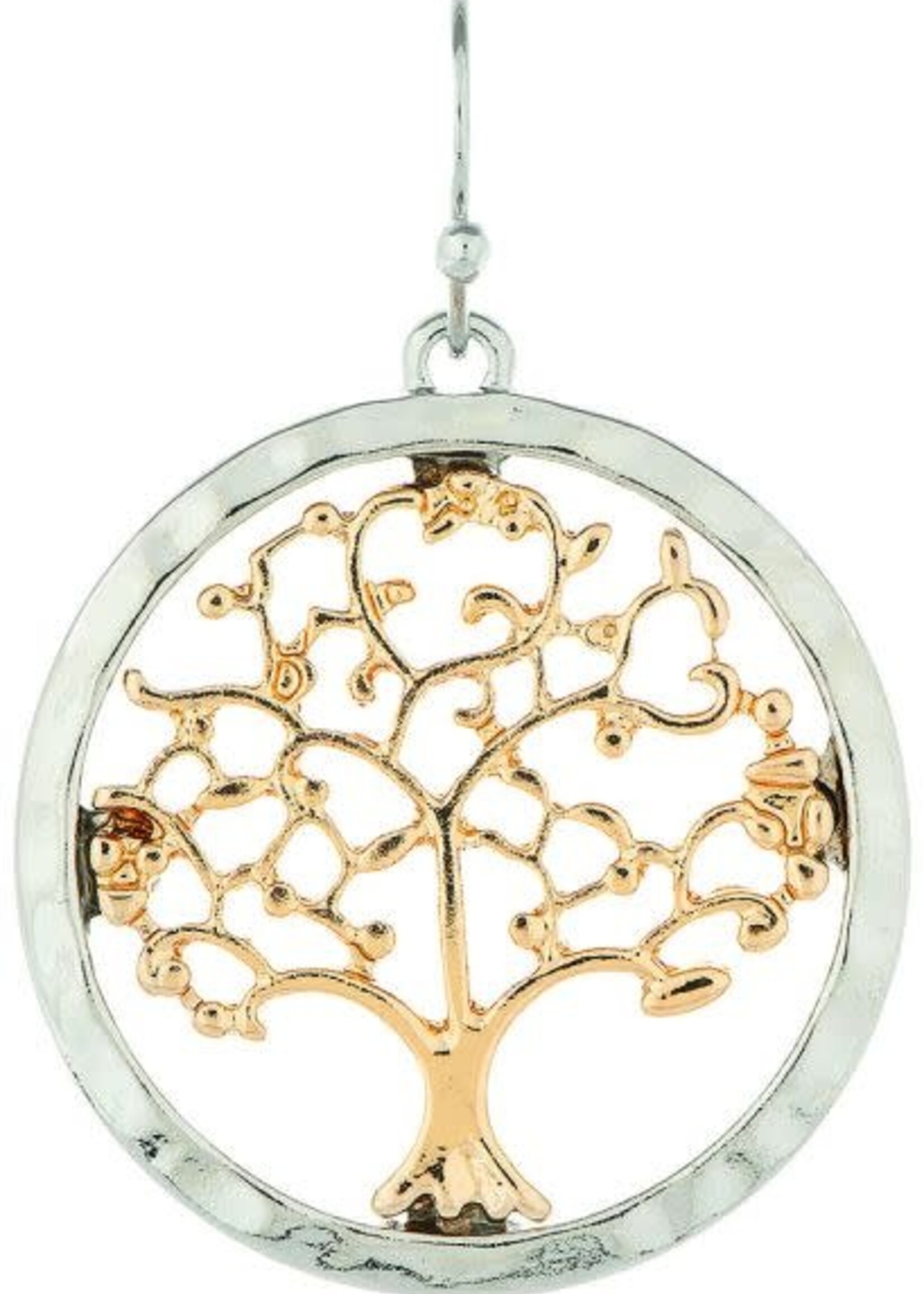 Rain Jewellery *Silver/Gold Tree of Life Earring-Rain