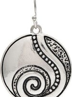 Rain Jewellery *Silver Swirl Designed Centre Earring-Rain