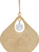 Rain Jewellery *Gold Fan Cubic Centre Drop Earring-Rain