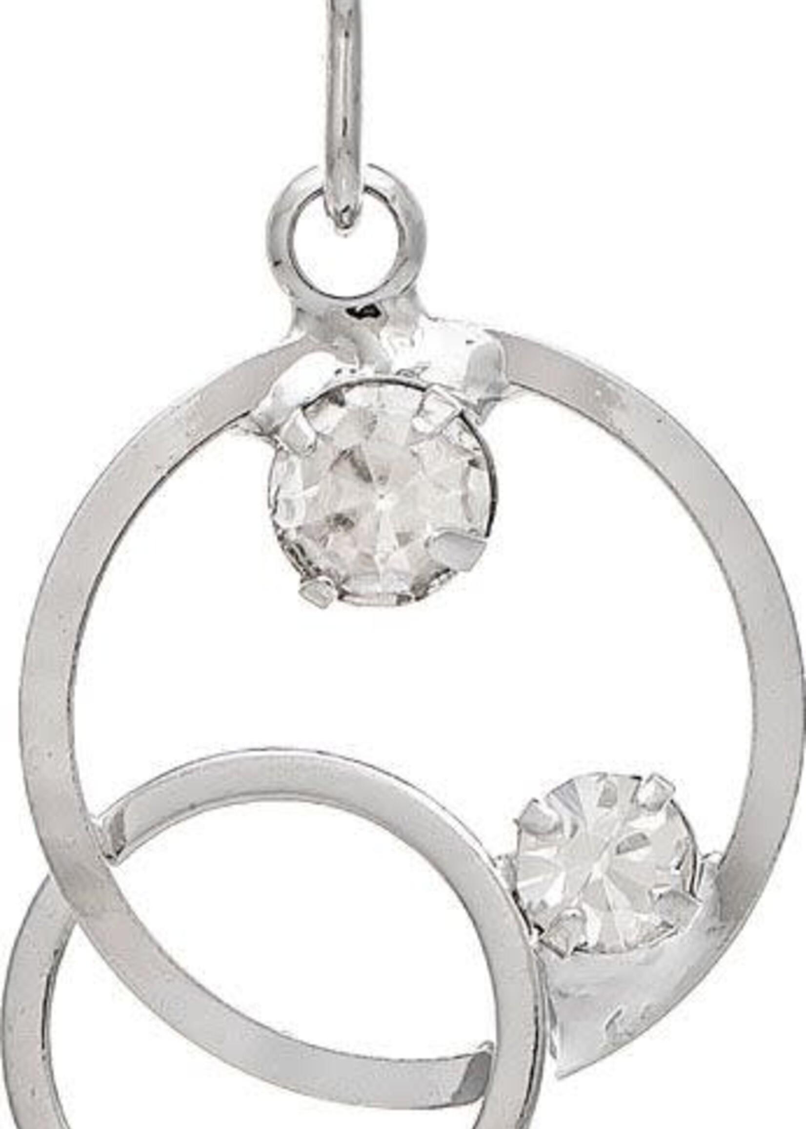 Rain Jewellery *Silver Cubic Loopy Circles Earring-Rain