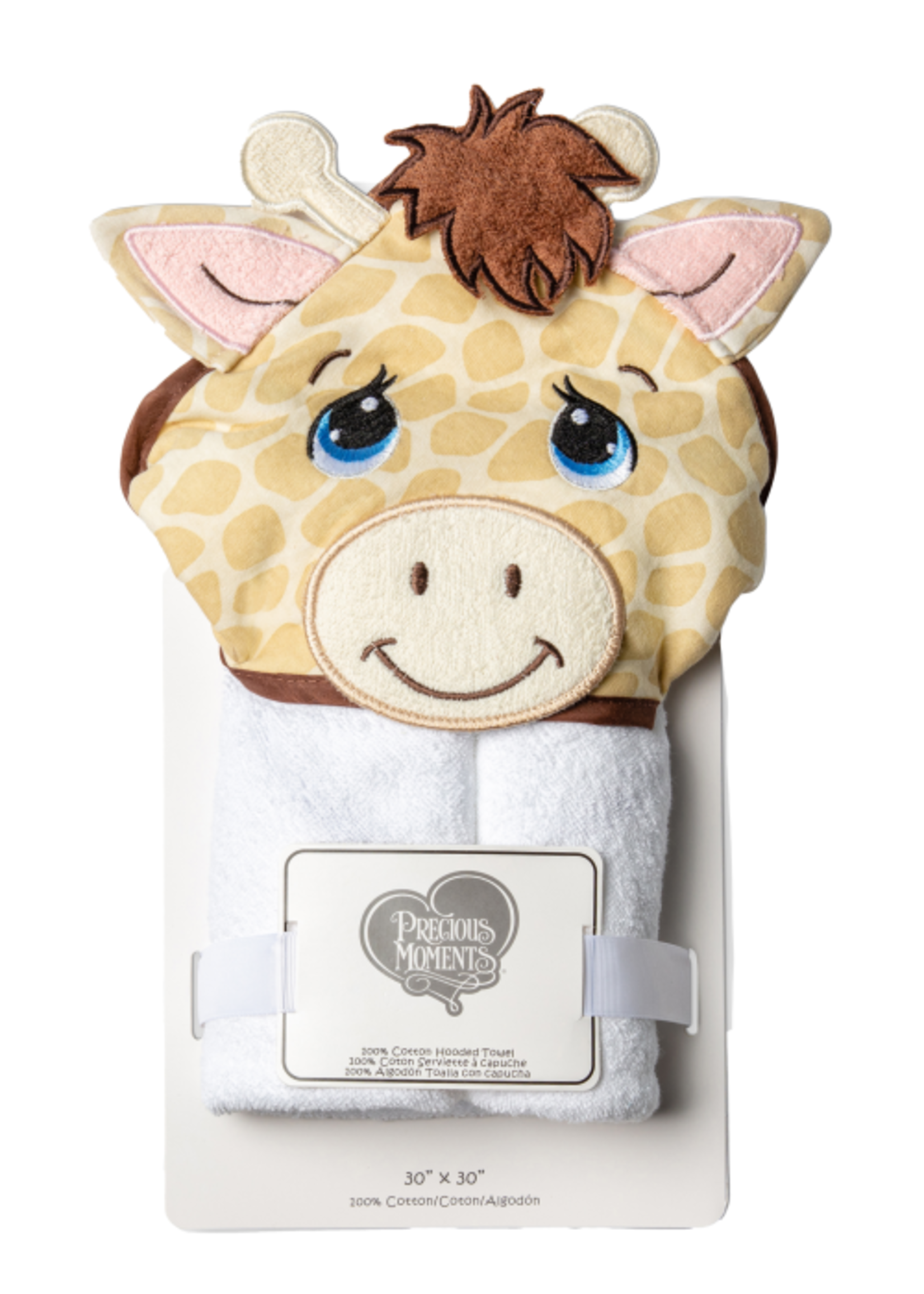 Rose Textiles *Giraffe Hooded Towel-Rose