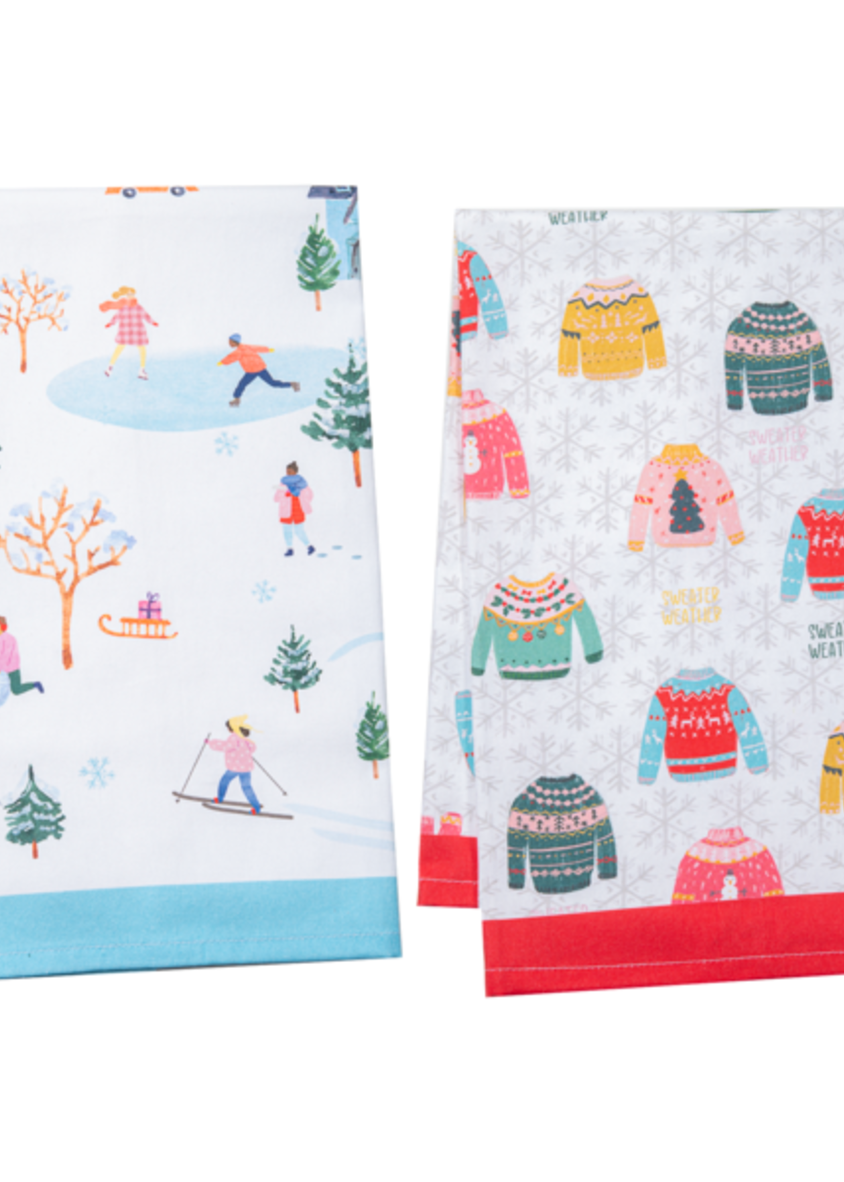 Ganz *Snowy Day Tea Towel-Ganz