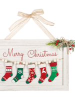 Ganz *Christmas Stockings Wall Plaque-Ganz