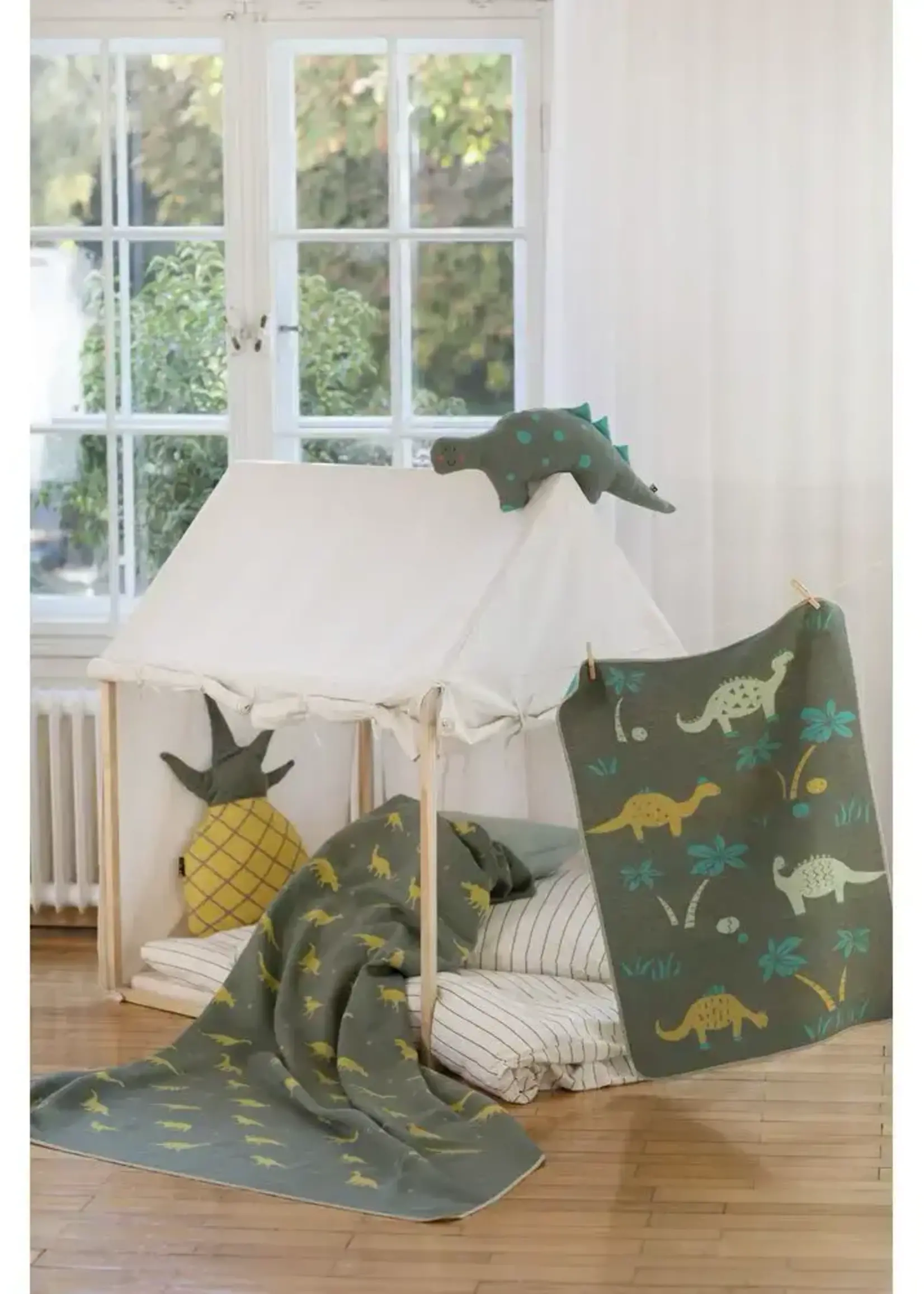 Fussenegger *28x36" Green Dinos Juwel Baby Blanket Fussenegger-Design