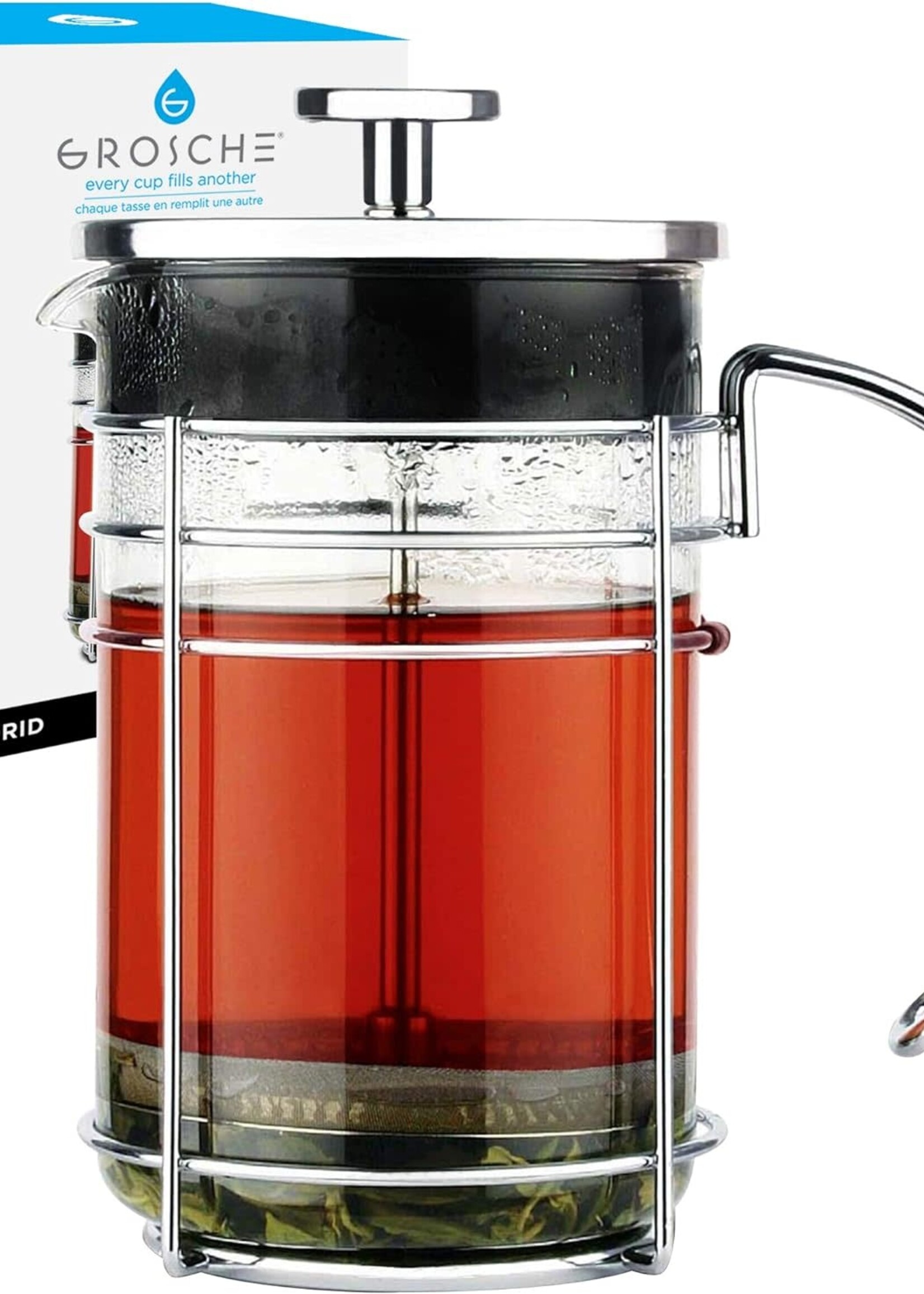 Grosche *1.5L Silver Light Wired Madrid French Press-Grosche