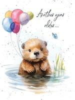 Bella Flor *Otterly Fabulous Birthday Card-Bella