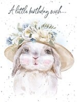 Bella Flor *Birthday Wish Bunny Birthday Card-Bella