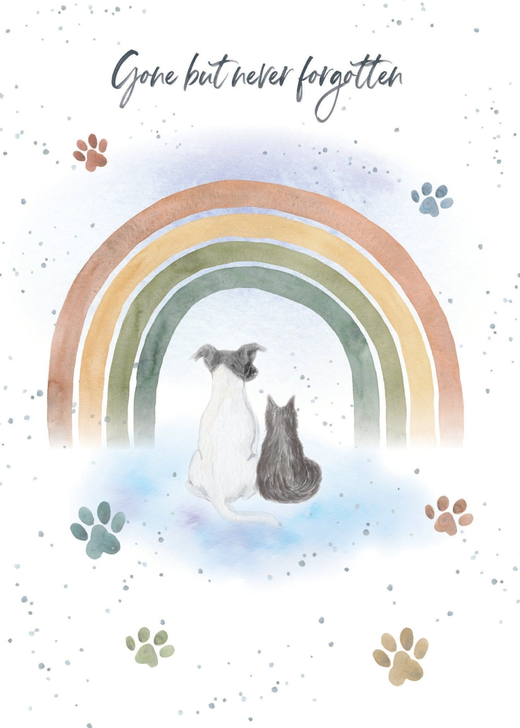 Bella Flor *Never Forgotten Pet Sympathy Card-Bella