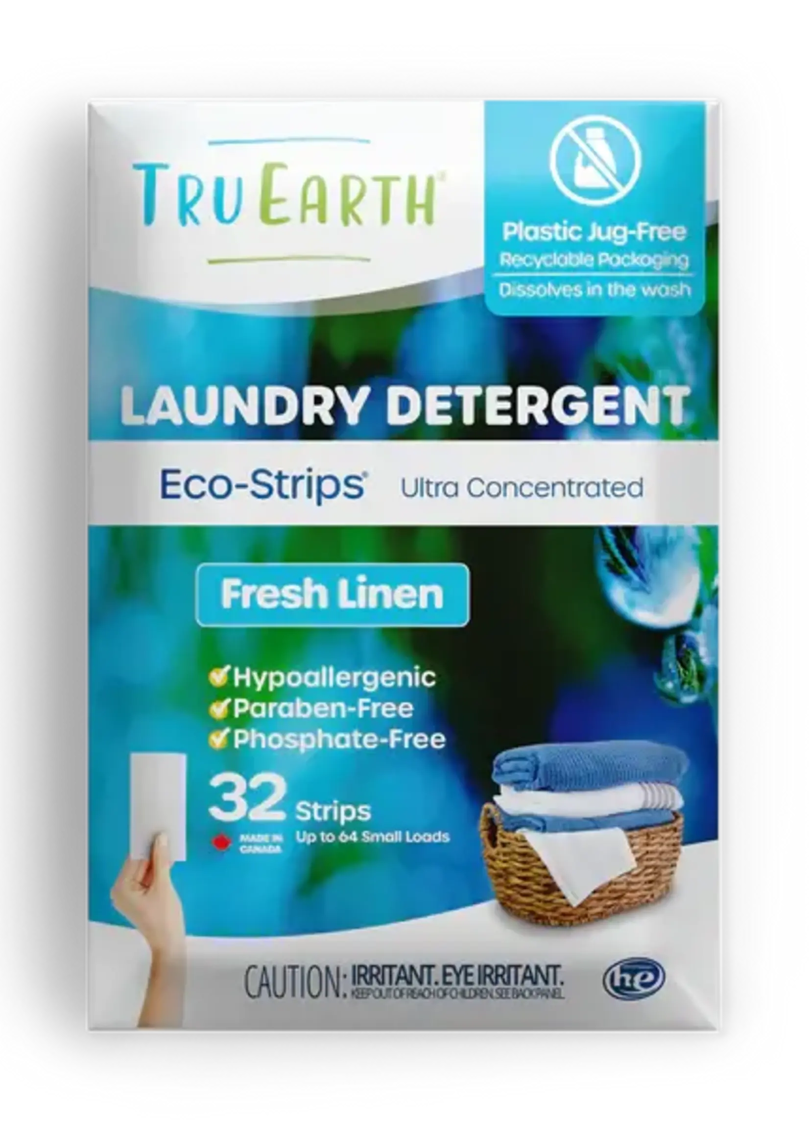 Tru Earth *32 Load Fresh Linen Eco Laundry Strips-Tru Earth