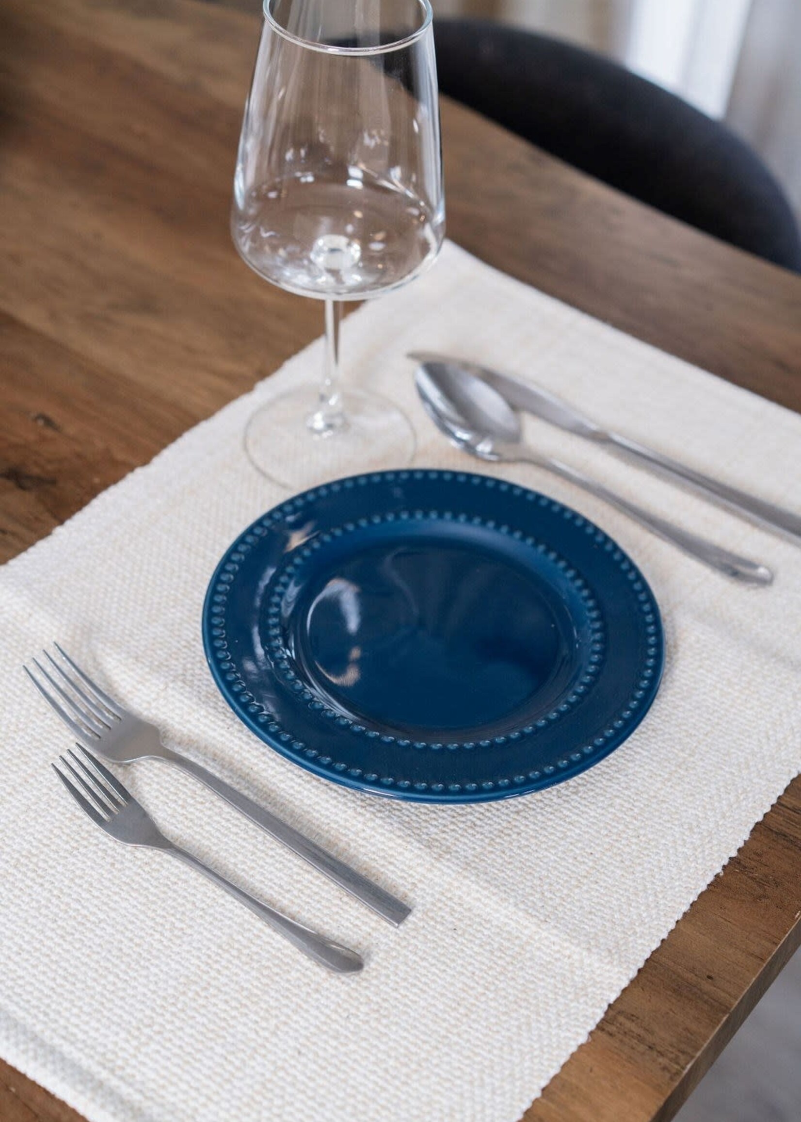 Fabstyles *s/4 Grey Casual Classic Placemats-Fabstyles