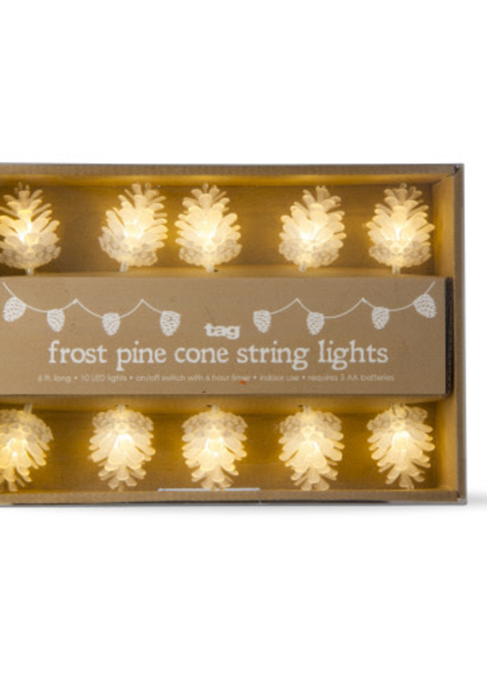 Tag *Clear LED Pinecone Light Set-Design