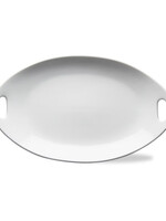 Tag *Lg Whiteware Baguette Platter-Design