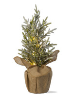 Tag *LED Pine Tree w/Burlap Bottom-Design