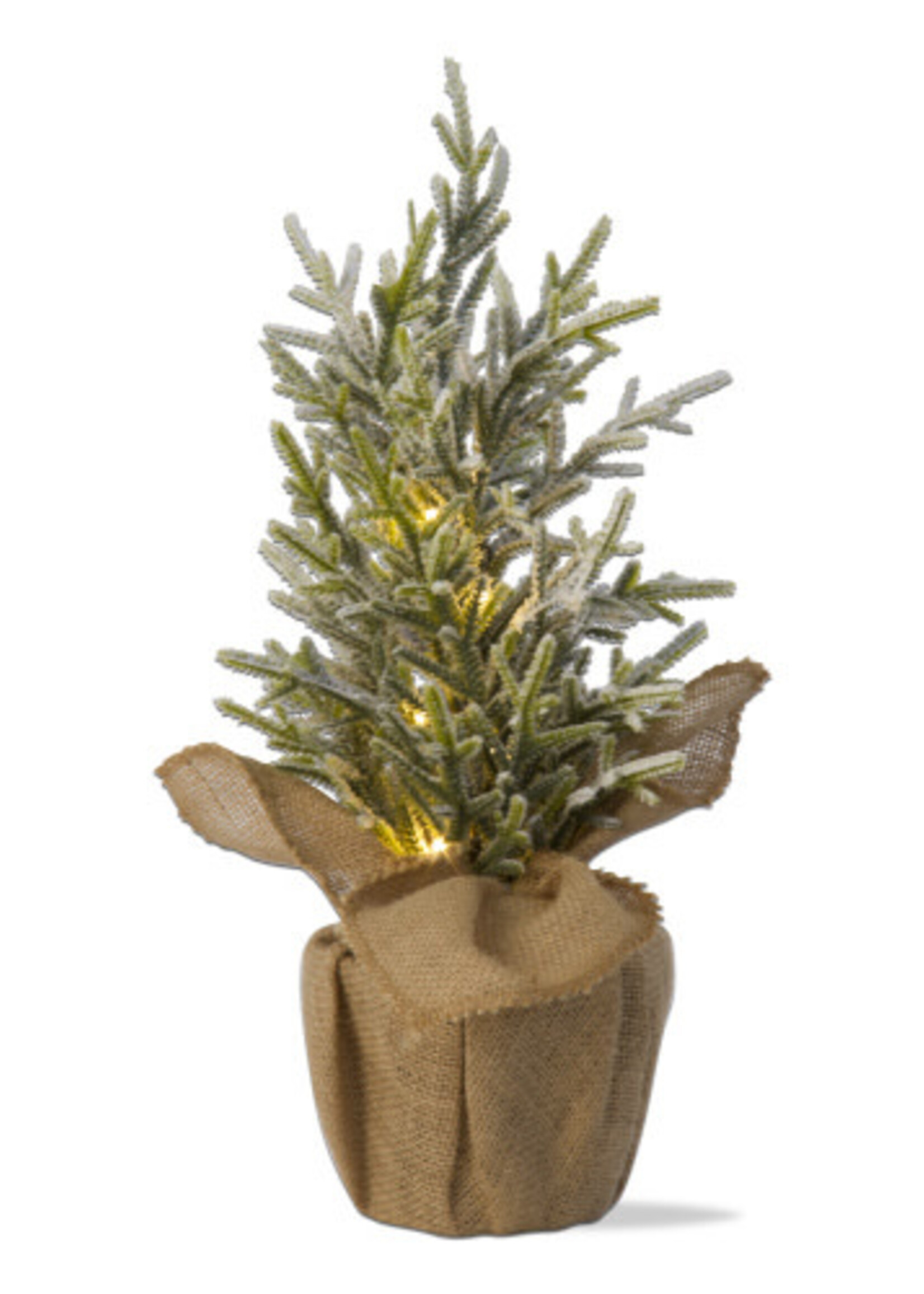 Tag *LED Pine Tree w/Burlap Bottom-Design