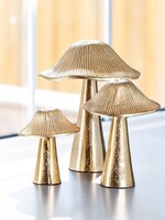 Abbott *7" Gold Ribbed Cast Mushroom-Abbott