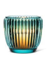 Abbott *Turquoise Ribbed Votive Holder-Abbott