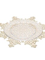 Abbott *Gold Snowflake Placemat-Abbott