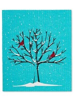 Abbott *Turquoise Cardinal in Tree Swedish Cloth-Abbott