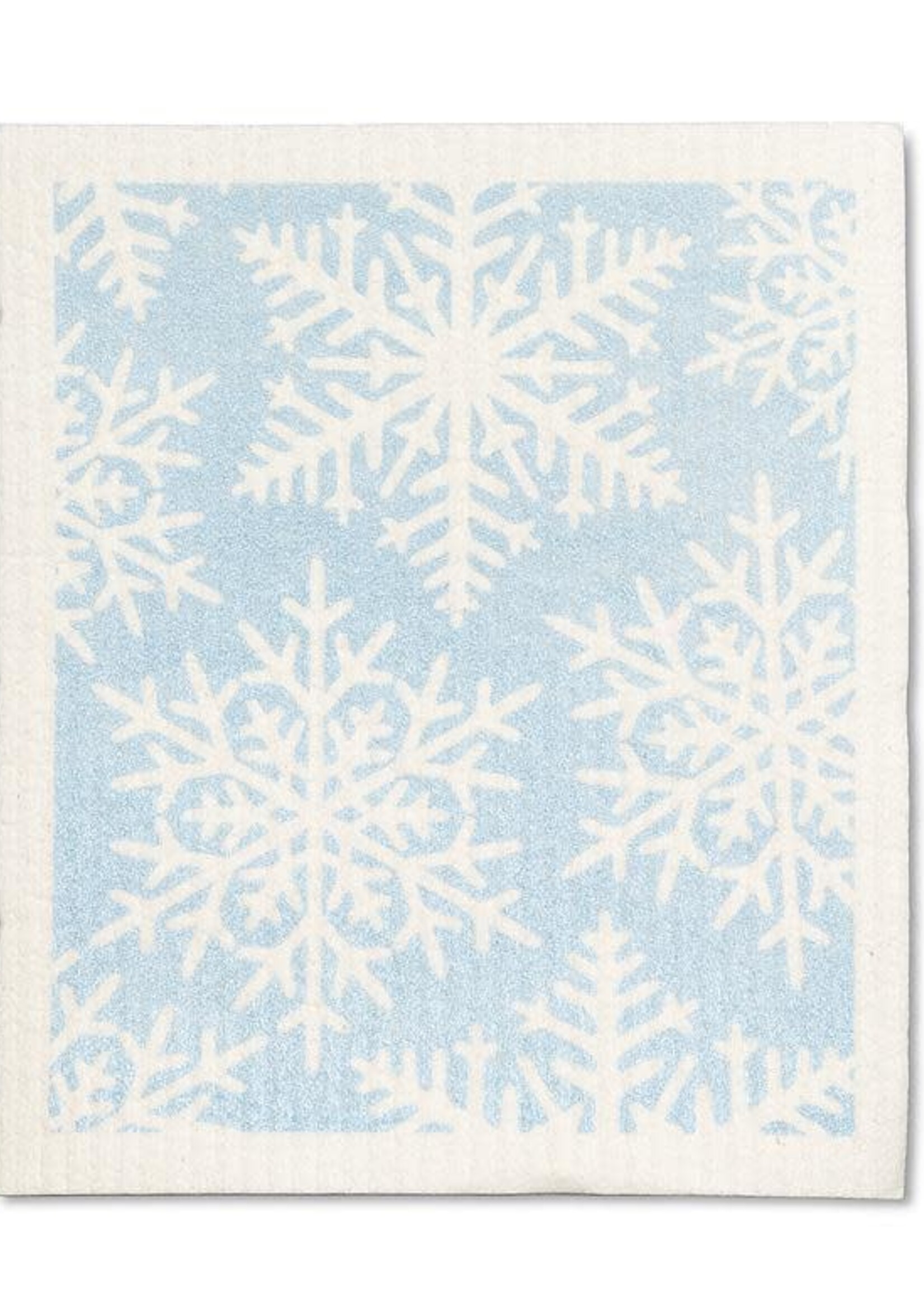 Abbott *Light Blue w/White Snowflakes Swedish Cloth-Abbott*