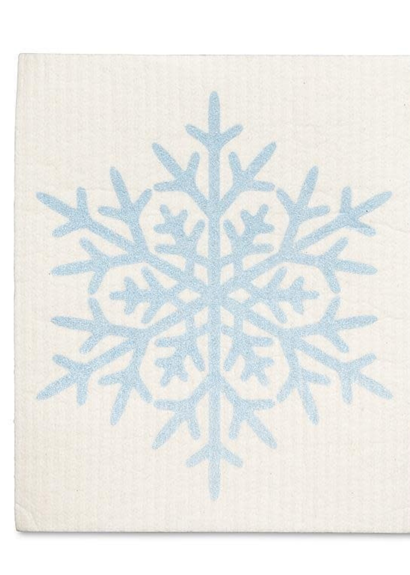 Abbott *Single Light Blue Snowflakes Swedish Cloth-Abbott*