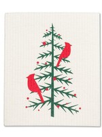 Abbott *Single Tree w/2 Cardinals Swedish Cloth-Abbott*