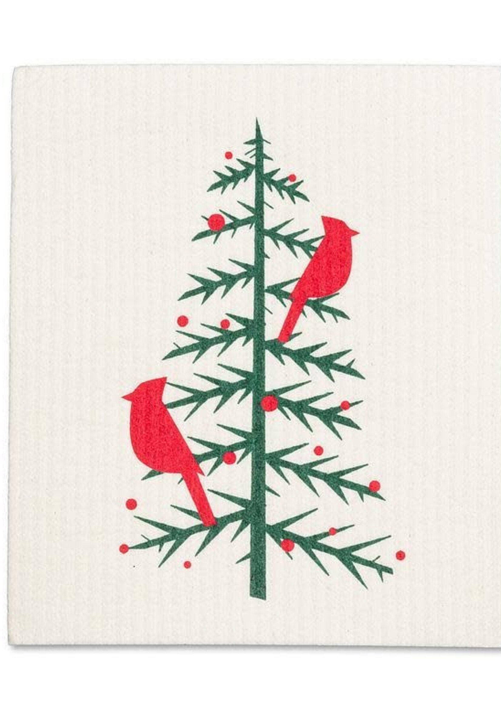 Abbott *Single Tree w/2 Cardinals Swedish Cloth-Abbott*