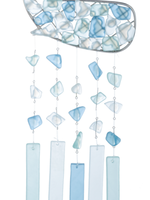 Ganz *Sea Glass Whale Wind Chime-Ganz