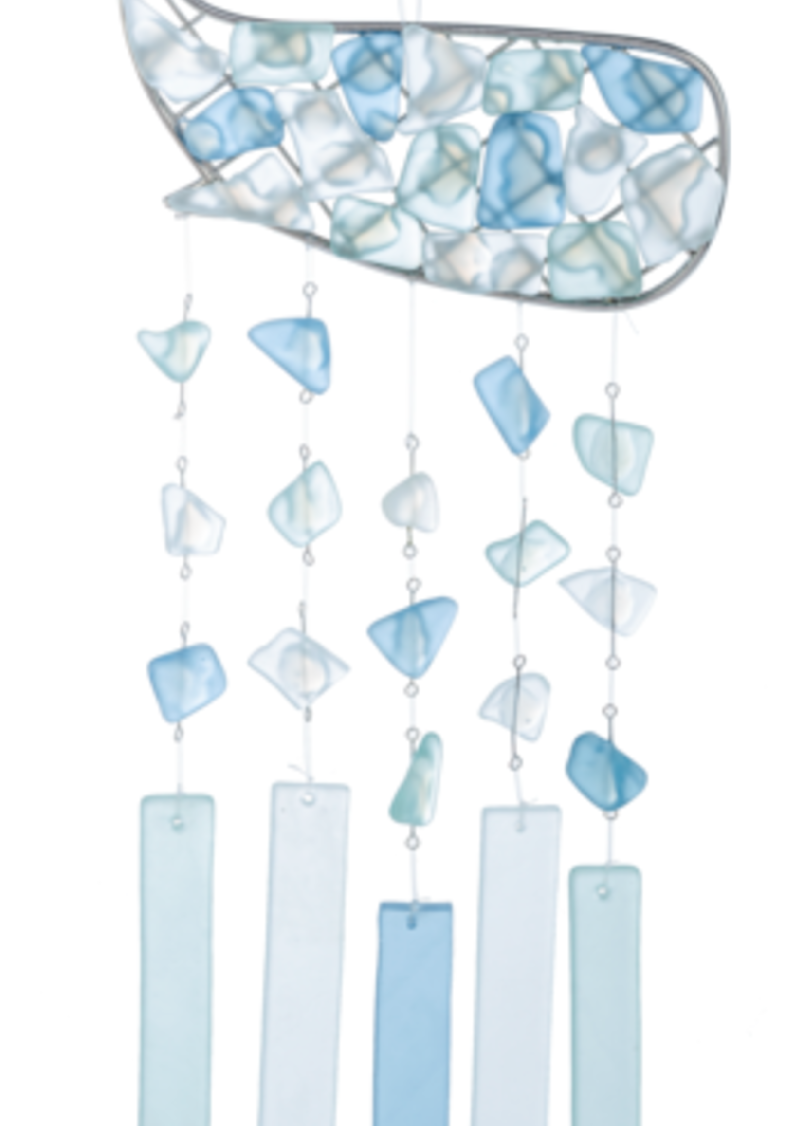 Ganz *Sea Glass Whale Wind Chime-Ganz