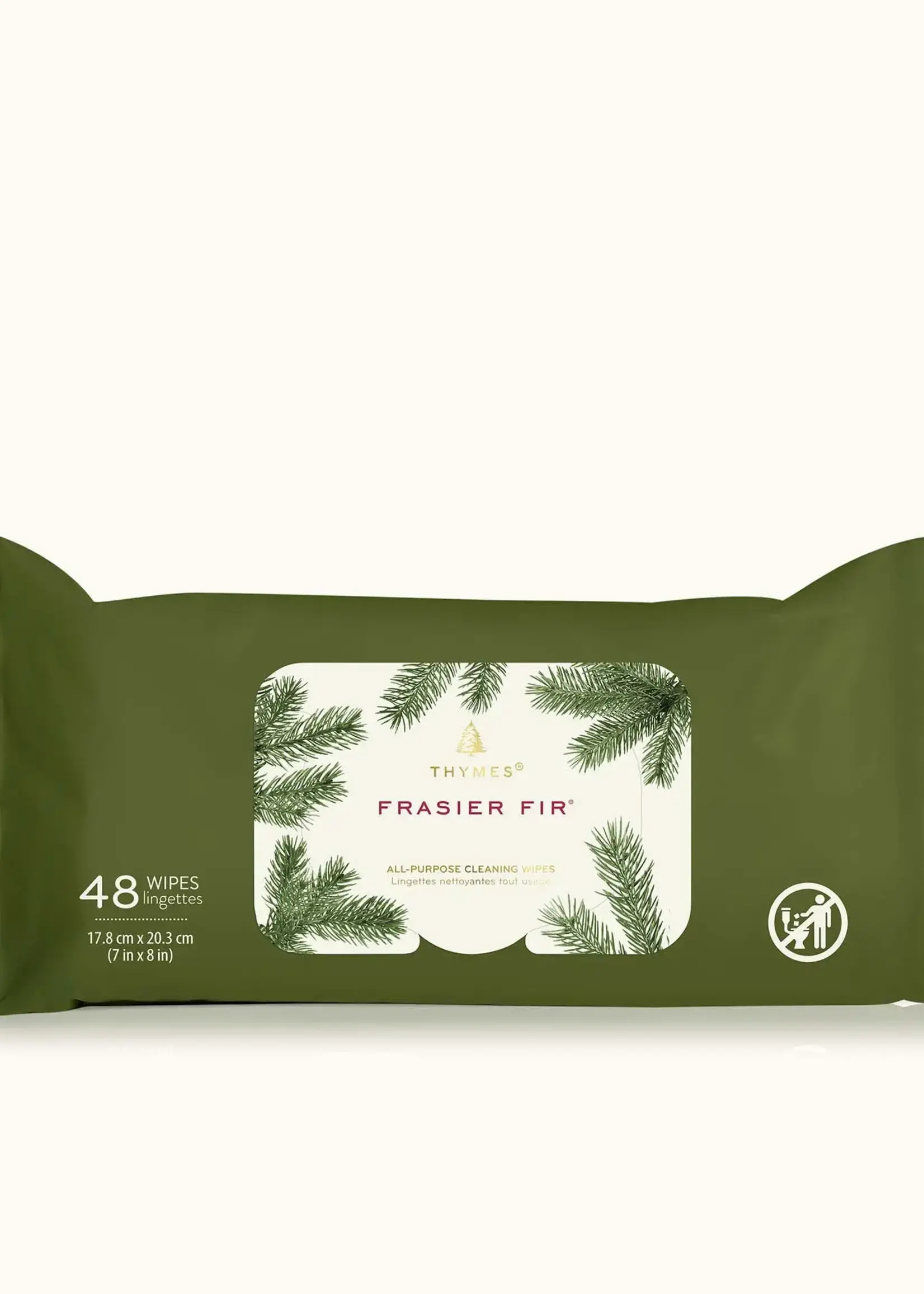 Thymes *48pk Frasier Fir All Purpose Wipes-Design
