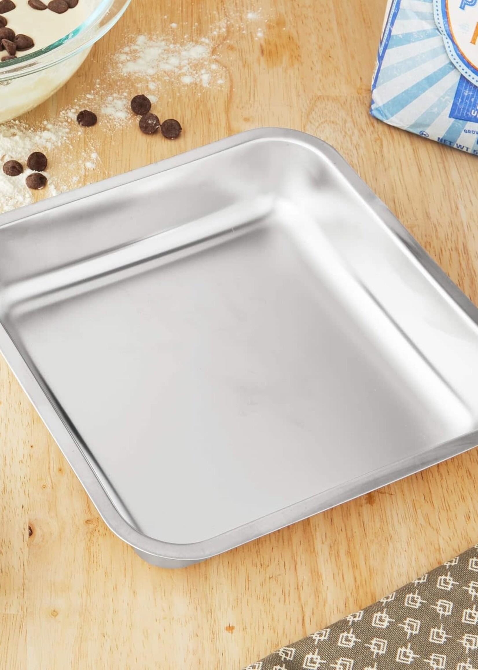 Foxrun *8"Sq s/s Cake Pan-Foxrun