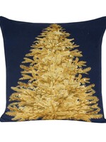 Koppers *18" Navy w/Gold Tree Pillow-Koppers