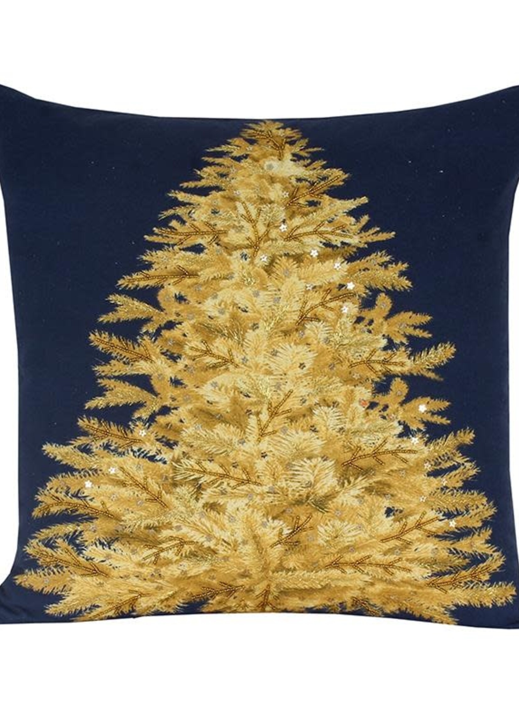 Koppers *18" Navy w/Gold Tree Pillow-Koppers