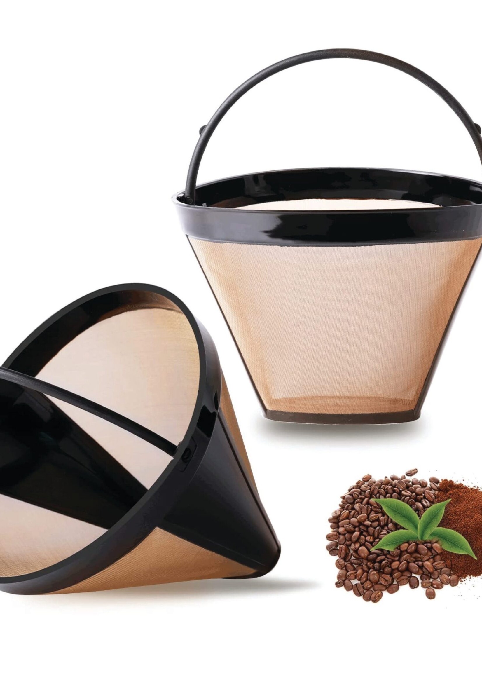 NorPro *#4 Coffee Filter Cone w/Gold Mesh-Norpro*