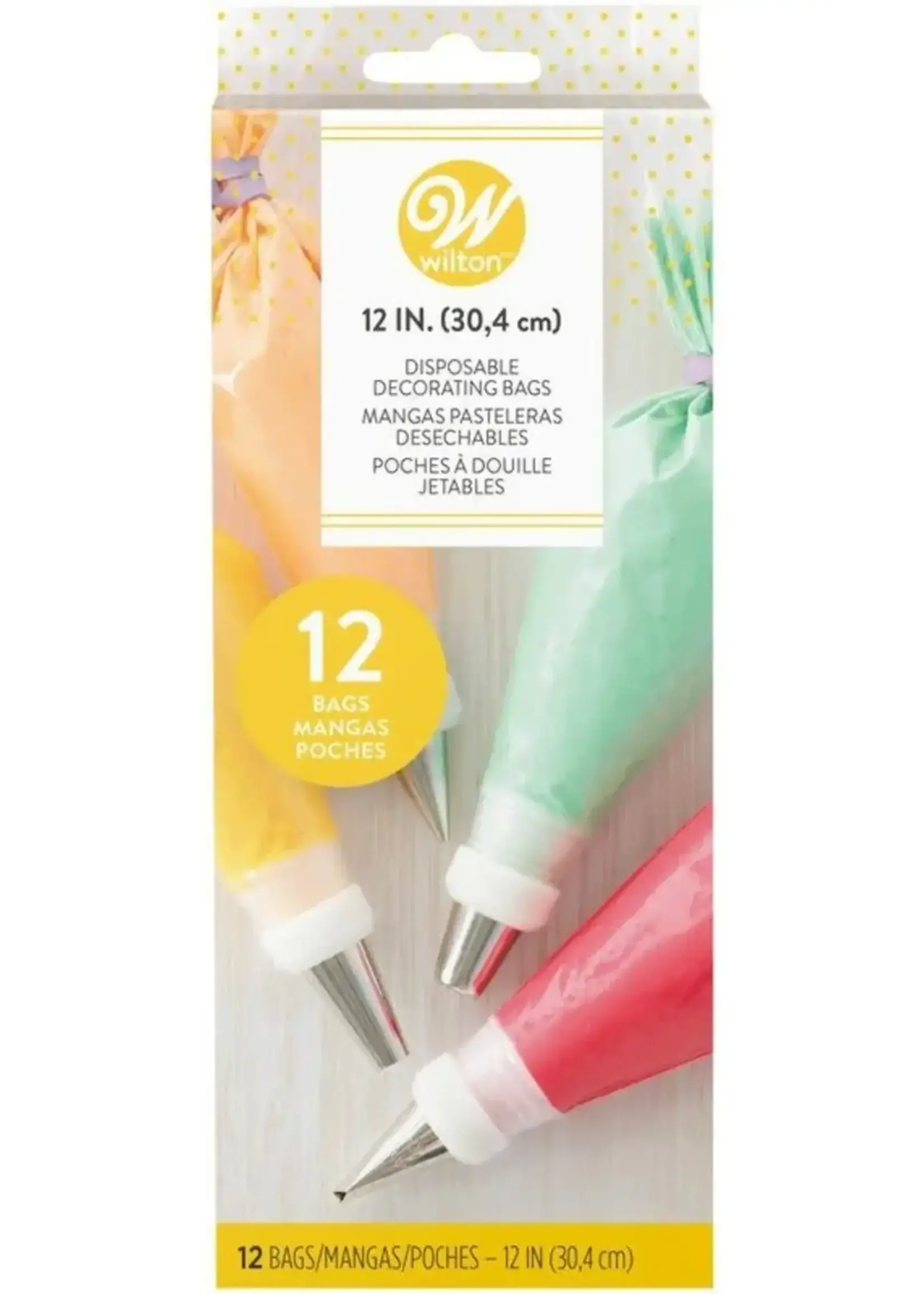 Wilton *12pk Disposable Icing Bags-Wilton