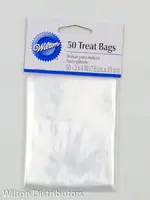 Wilton *50pk Clear Party Bags w/Ties-Wilton