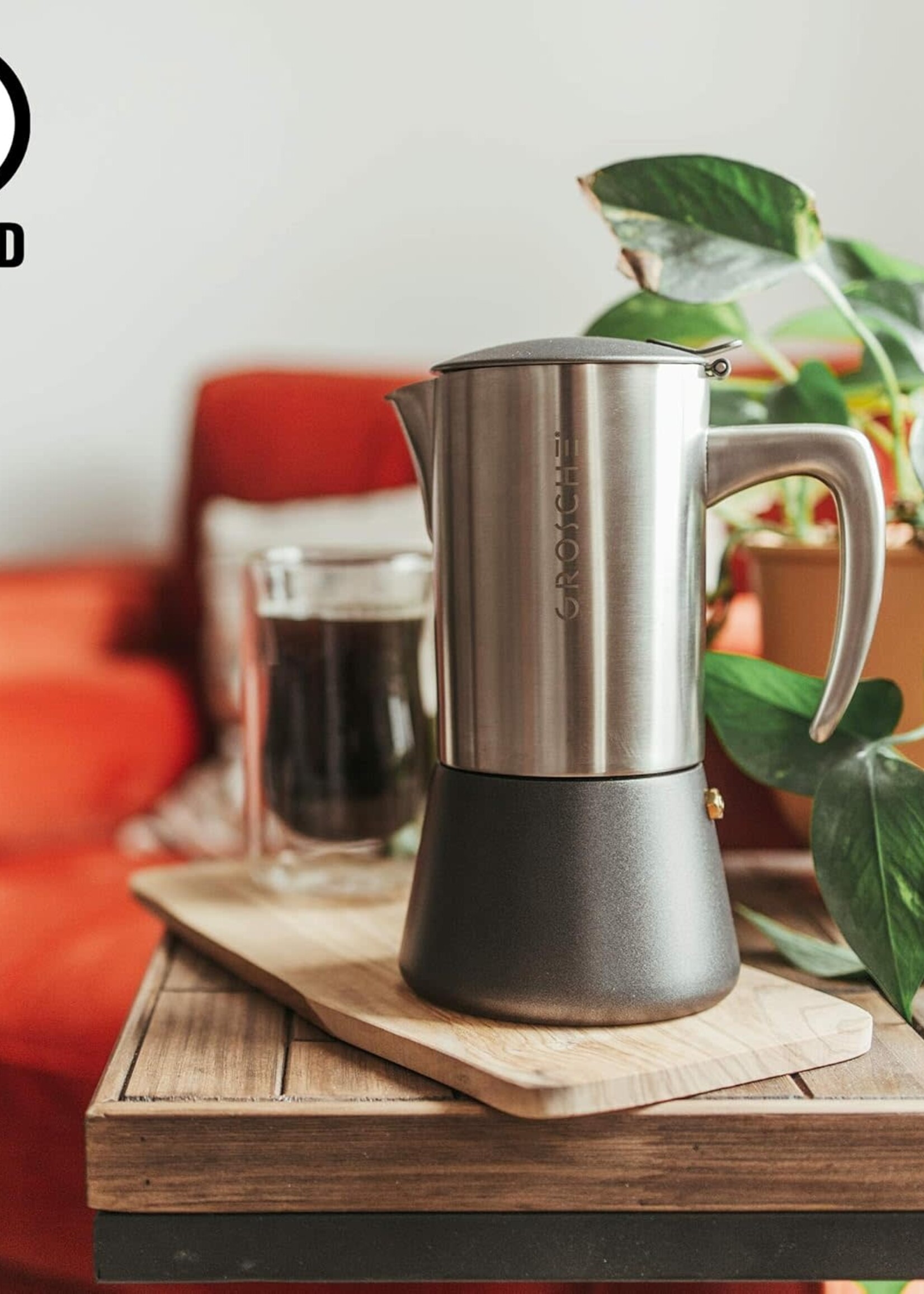 Grosche *6c s/s Brushed Milano Espresso Maker-Grosche