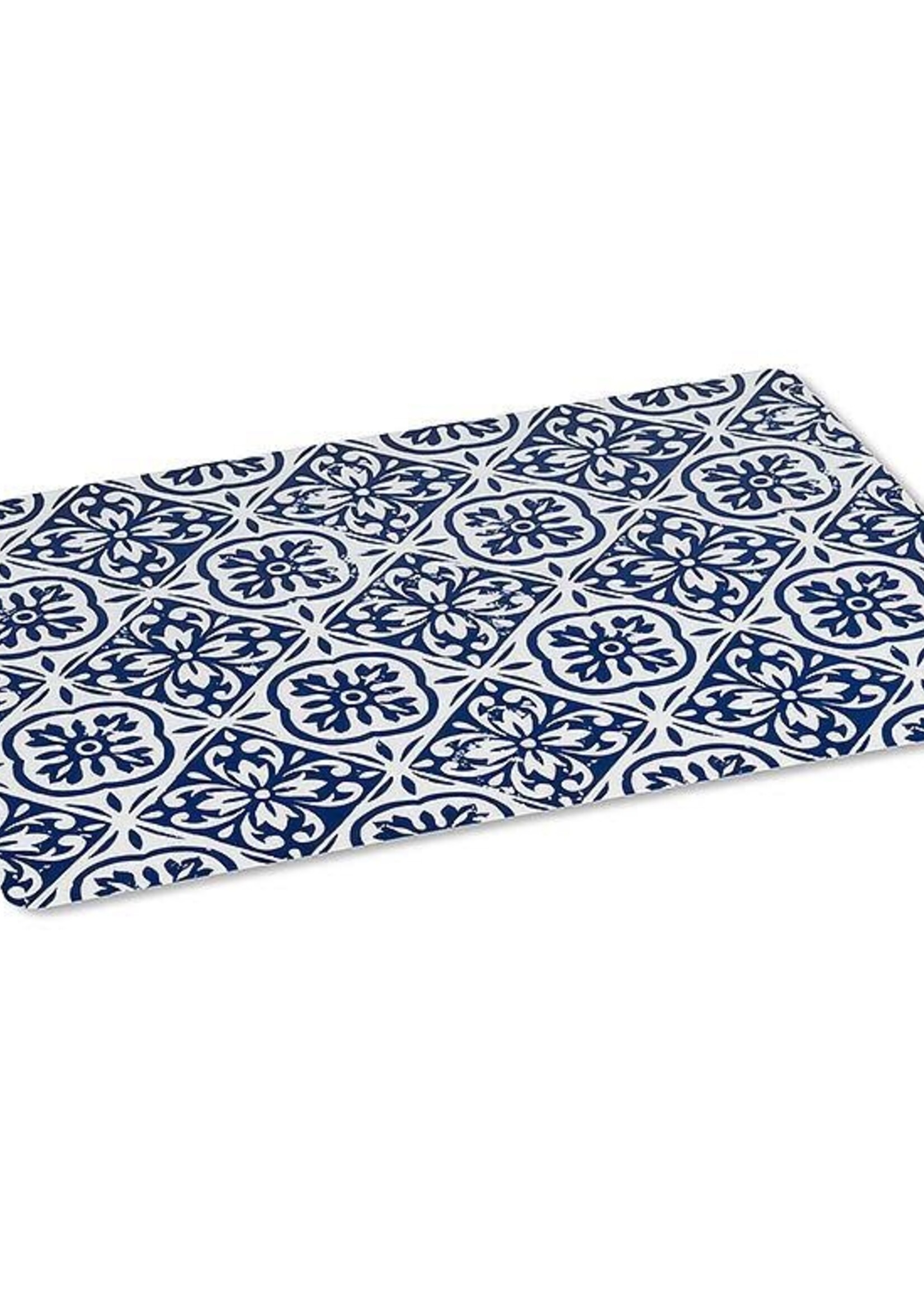 Abbott *Blue Stamp Tile Placemat-Abbott