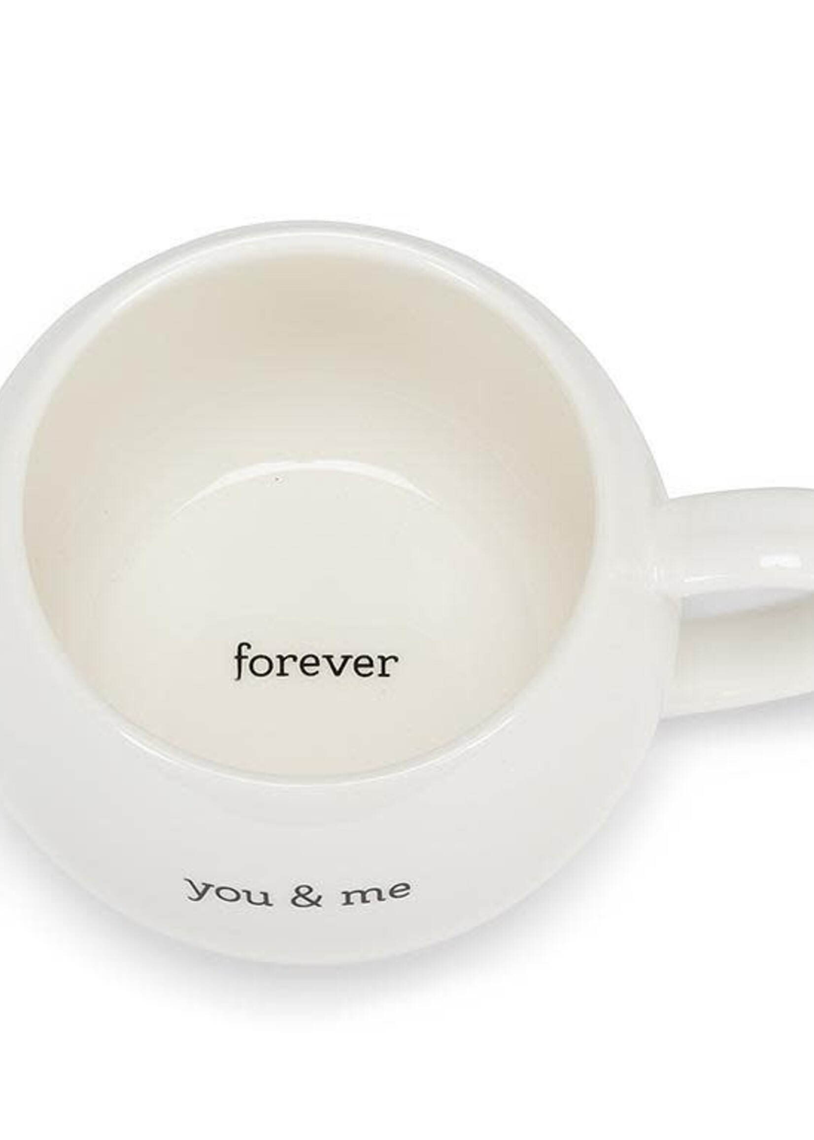 Abbott *16oz White You and Me Ball Mug-Abbott