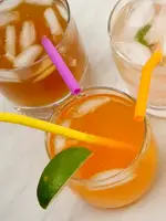 RSVP *6.5" Silicone Straws w/Cleaning Brush-RSVP